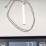 925 Sterling Silver Bar Necklace Image 10