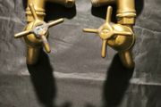 1 set of Old brass taps