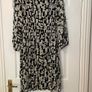 Sophie B Cream & Black Abstract Print Dress - Size 16 Image 2