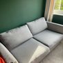 sofa -2/3 seater grey sofa Image 4