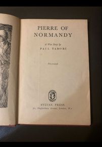 Vintage book Pierre of Normandy by Paul Tabori 1945