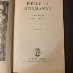 Vintage book Pierre of Normandy by Paul Tabori 1945
