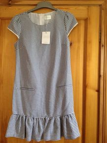 Check print dress