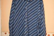 mens Tommy Hilfiger striped shirt Size Large navy