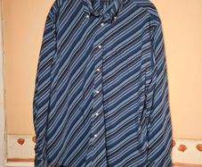 mens Tommy Hilfiger striped shirt Size Large navy