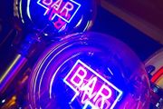Retro style Bar light with neon bulb..