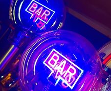 Retro style Bar light with neon bulb..