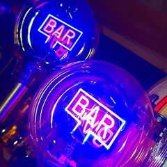 Retro style Bar light with neon bulb..