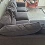 L Shaped Chocolate Brown Sofa Image 3