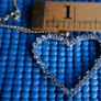 18k Gold Plated Open Heart and Rolled Gold Necklace 5,7g Image 6