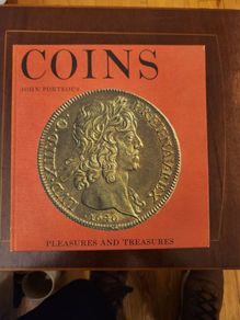 Coins  By John Porteous. Pleasures And Treasures.  Hardback In Good Condition.