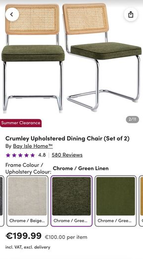Table and Chairs (x2)