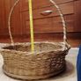 Basket with handle, woven wicker Image 4
