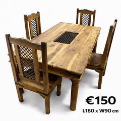 Dining table & 4 chairs
