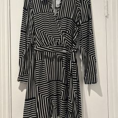 Black Stripe Dress BNWT New Look