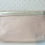 Soft Clutch Bag New Nude & Gold  -  Make Up Purse Image 2