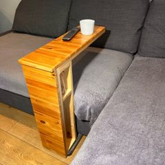 wooden sofa side table