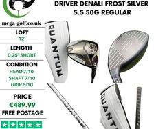 Callaway Quantum Max D Driver / 12 Degree / Denali Frost Silver 5.5 50G Regular