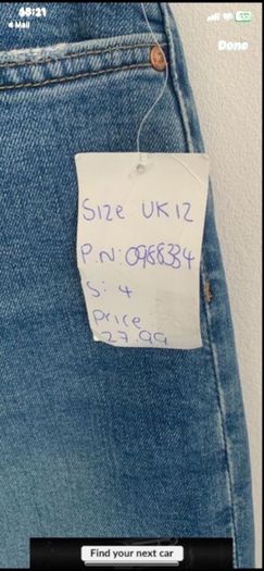 jeans H&M size 12 Bnwt