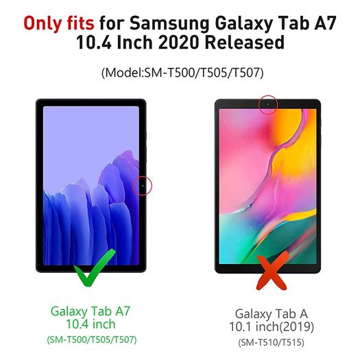 For Samsung Galaxy Tab A7 10.4 2020 Case Kids Shockproof Tablet Smart Cover EVA Red New - FHT14SMTK1