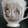 Queen Anne teacup and saucer celebrating the marriage of Charles and Diana Image 2