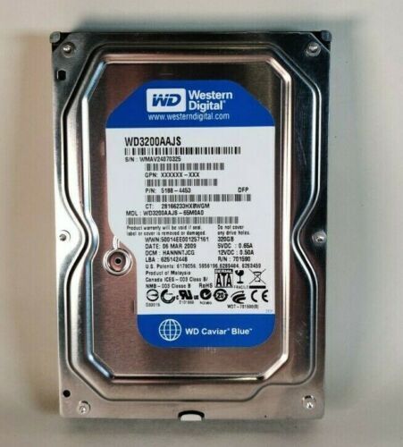 Western Digital SATA hard drive 320G