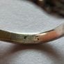 Vintage Sterling Silver Black Stone Floral Ring UK J/K EU 50 Image 4