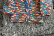 Hand knit cardigan and hat 0 to 3 mths