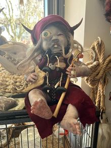 Aughra All Seeing Eye Monster Spooky Creepy Upcycled Doll Makeover Halloween Baby Gift Oddity
