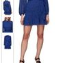 BNWT - Whistles Blue Warped Star Print Dobby Dress UK 14 Image 2