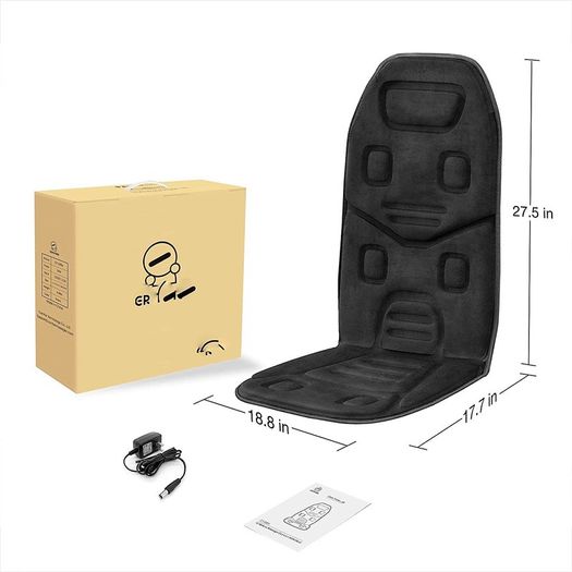 Back Massager for Pain- Massage Chair with 10 Vibration Motors,Chair Massager, Massage Chair Pad for Back, Gifts for Women,Men,Dad,Mom, Him