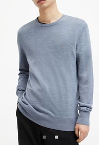 AllSaints Merino Wool Crew Neck Jumper