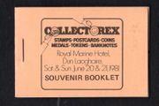1981 Ireland Collectorex 20th &amp; 21st June 1981 Commemorative Exhibition Booklet @ Royal Marine Hotel Dun Laoghaire with Gerl definitive booklet panes mint never hinged (MNH) No 493
