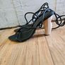 Aje Designer Strappy Wooden Heels Image 5