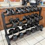 Rubber Hex Dumbbell Full Collection And Solid 3 Tier Dumbbell Storage Rack, No Offers Below Asking! Image 3