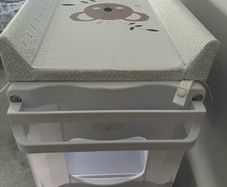 baby bath and changing table