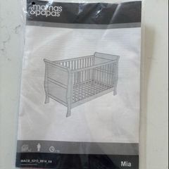 Mia sleigh cotbed mamas and papas QUICK SALE
