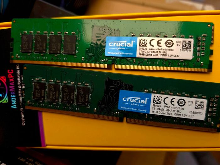 Crucial DDR4 32gb RAM kit 2x16gb 2400mhz