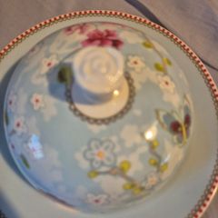 Pip Studio Chinese Rose Blue Butter Dish