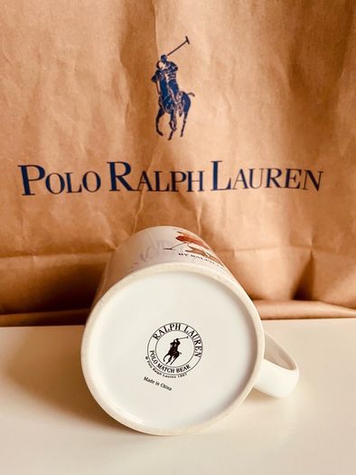 Vintage 1997 Ralph Lauren Polo Bear Mug Polo Match Bear Collector Piece
