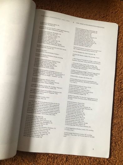The Who Concert File book