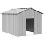 Dog House with Roof 113x153x101 cm Galvanised Steel Image 2