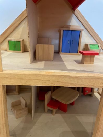 Wooden dolls house