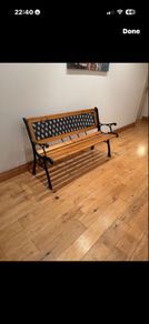 New garden bench