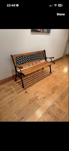 New garden bench
