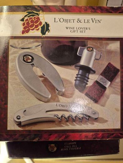 L'objet & Le Vin 4-piece Wine Lovers Gift Set.. New