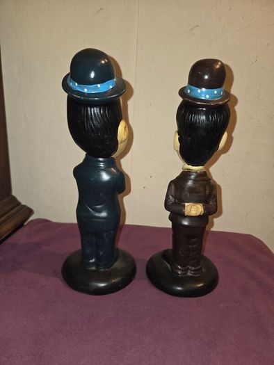 Ceramic Painted Laurel and Hardy Figures