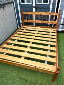 Lovely 4Ft 6 Double Wooden Bed Frame - Can Deliver