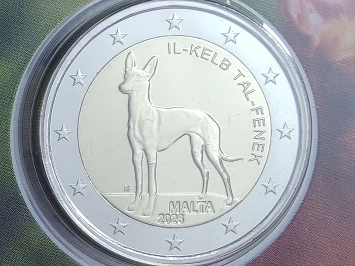 Malta 2 Euro Brilliant Uncirculated Coin 2026 - Il-Kelb Tal-Fenek