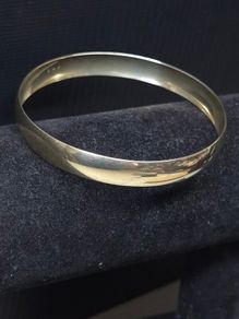 Vintage 1970s 1990s 9ct Solid Gold Bangle Bracelet 12.5g
